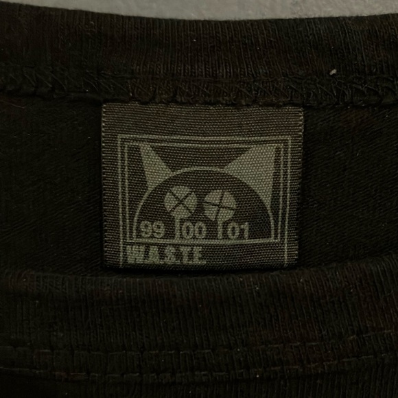 Radiohead Black Graphic T-Shirt authentic W.A.S.T.E. Label - Picture 2 of 7